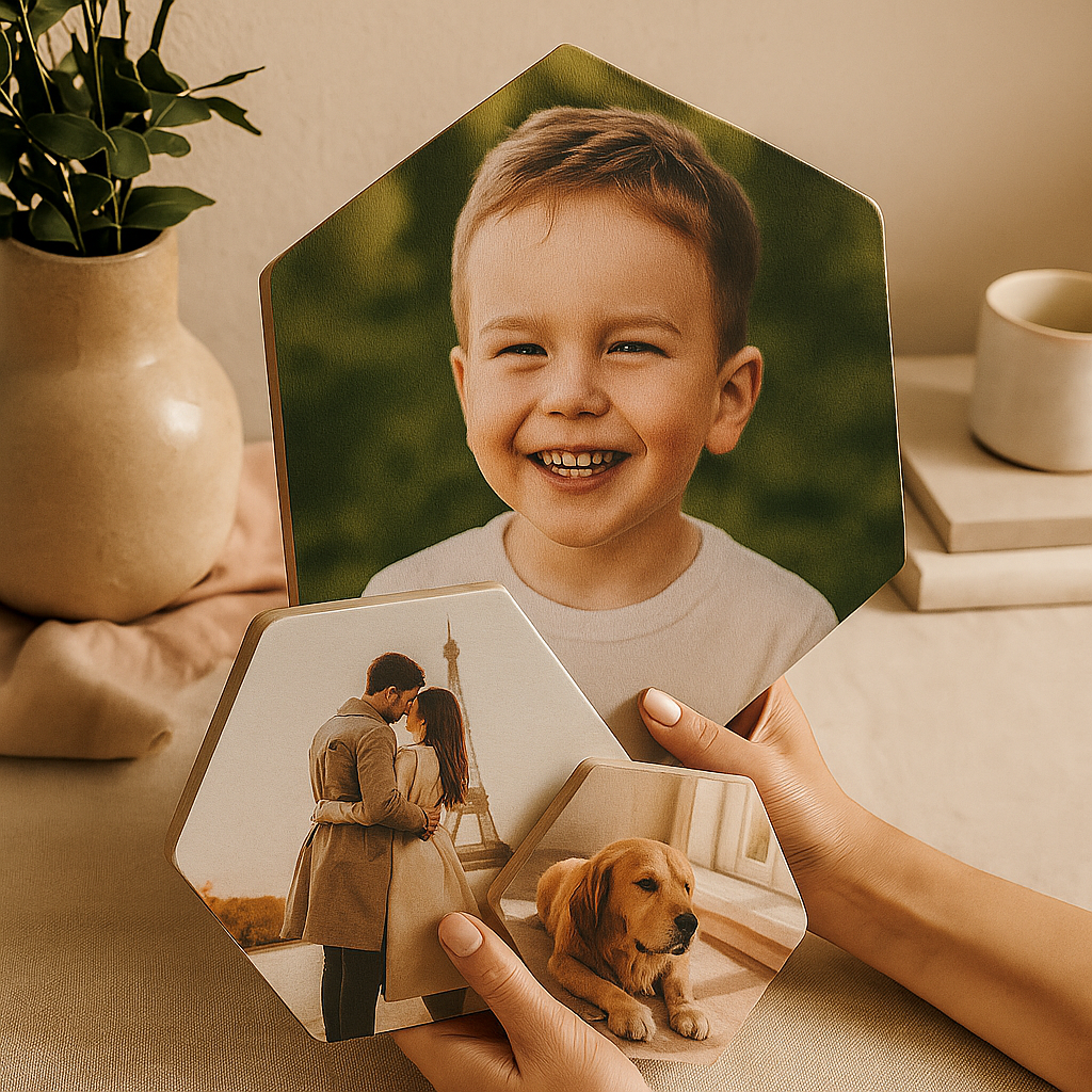 Bloc Hexagonal en Bois de Pin