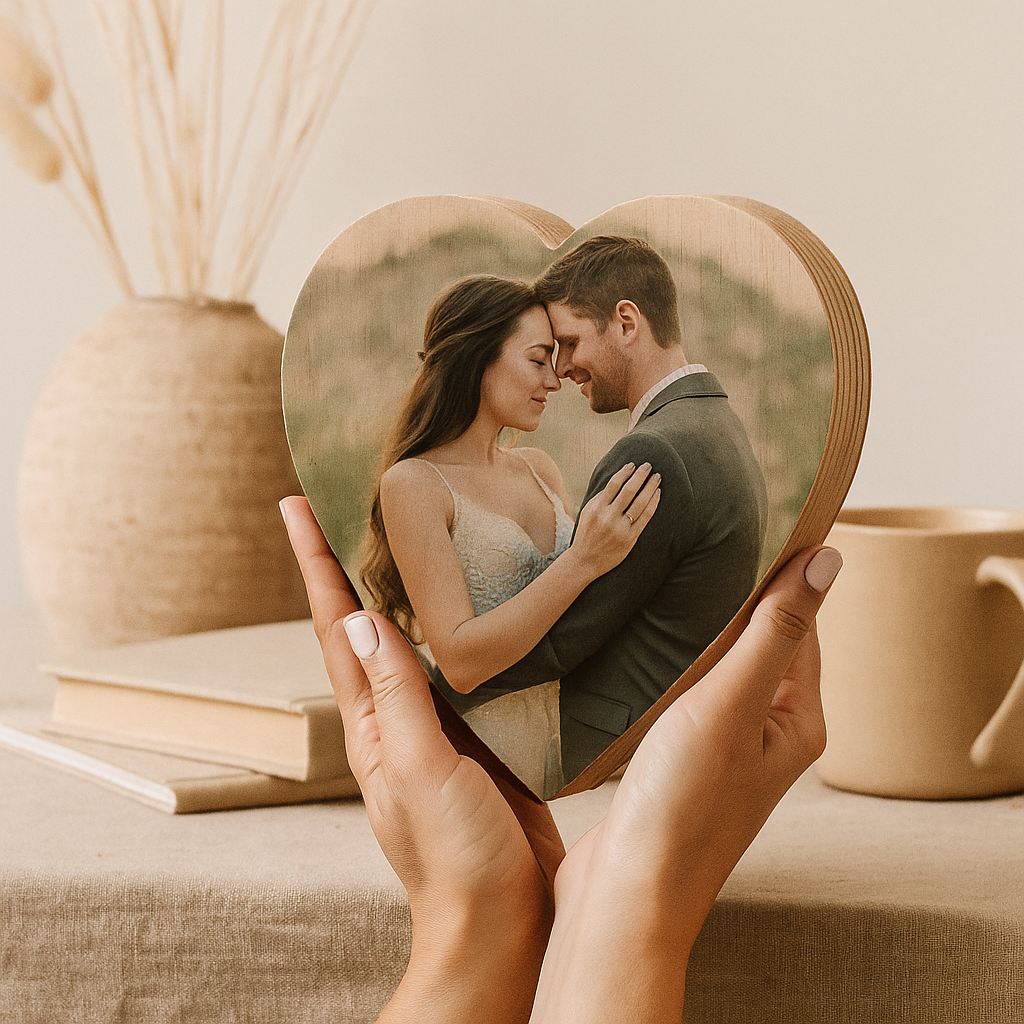 Bloc Cœur en Bois de Pin