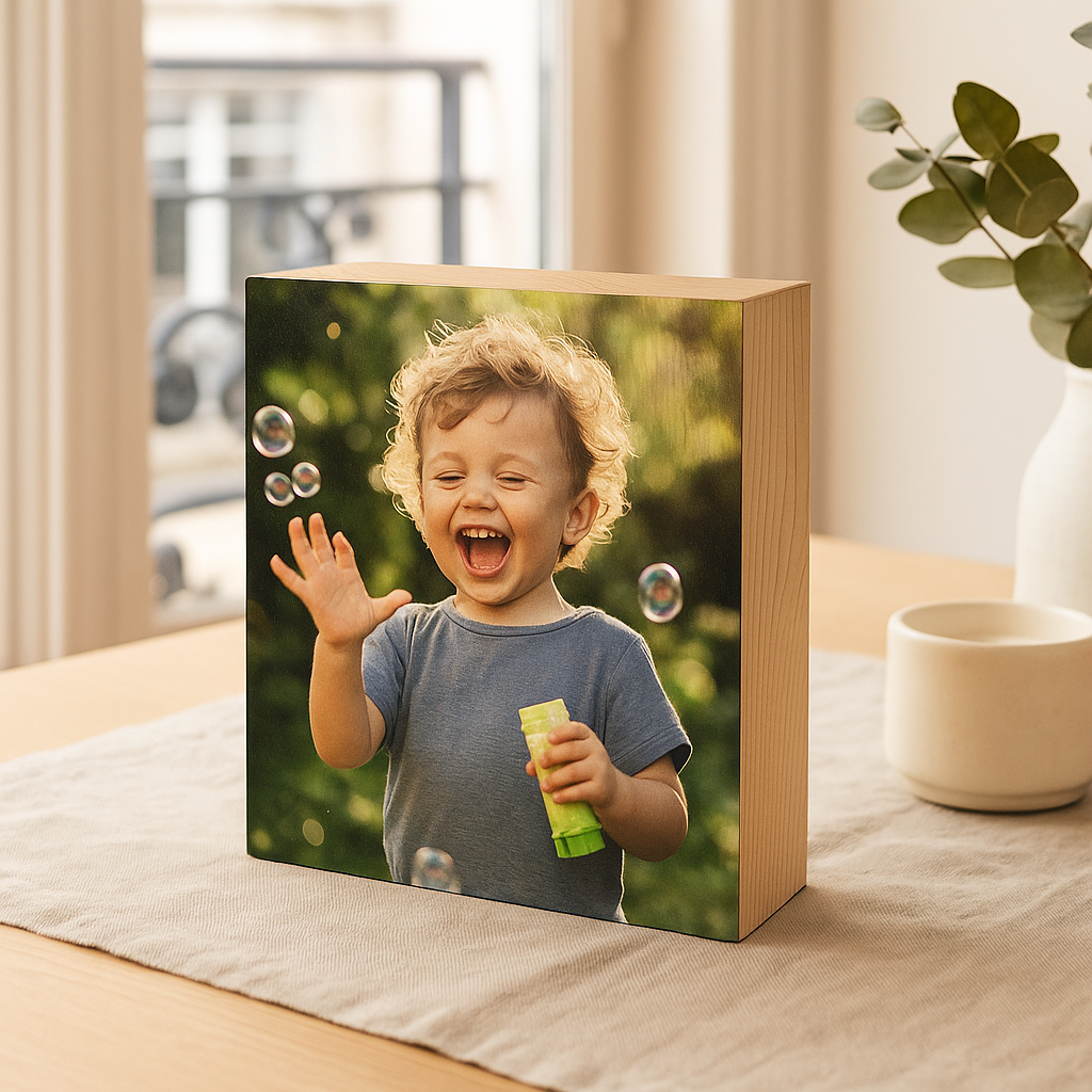 Bloc Carré en Bois de Pin