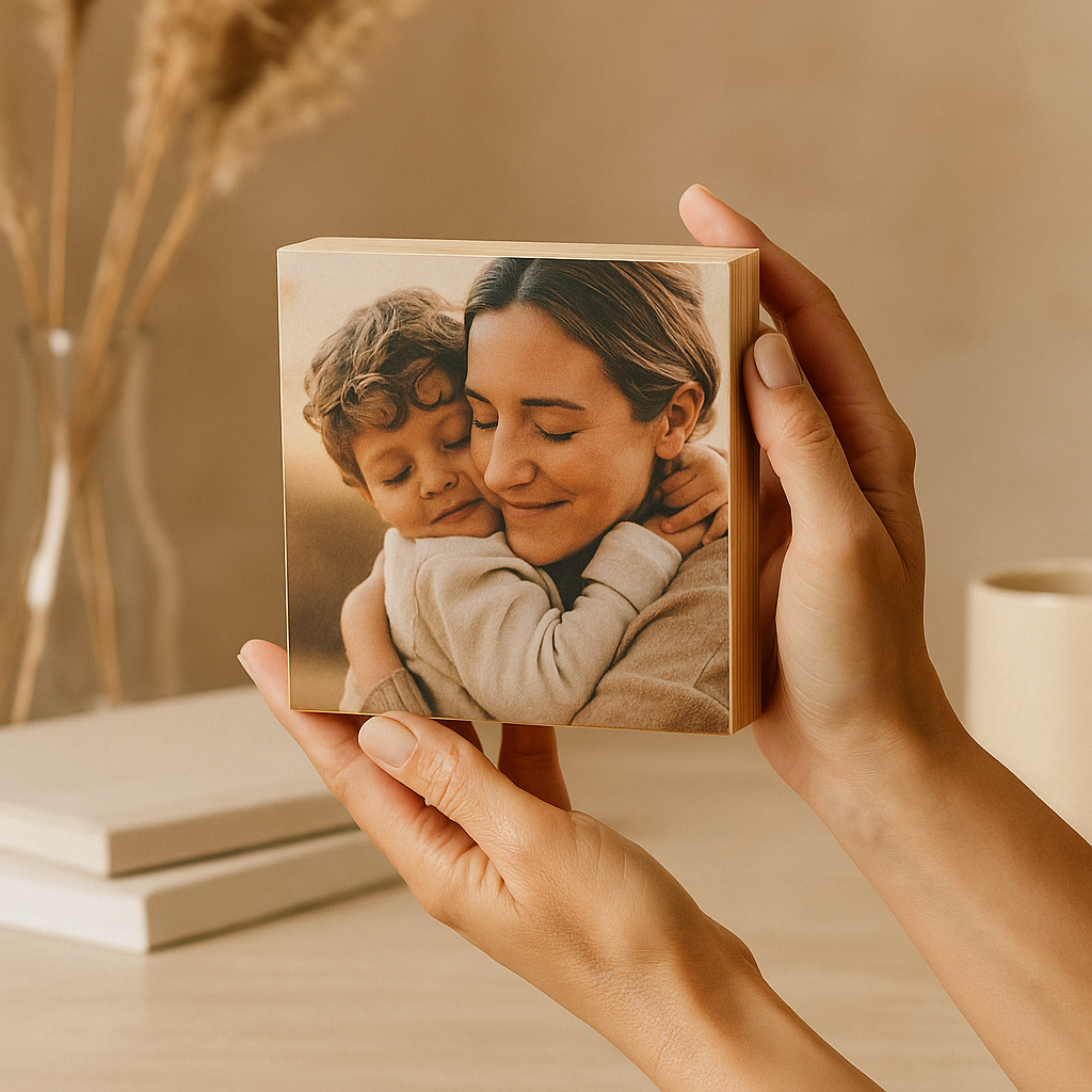 Bloc Carré en Bois de Pin