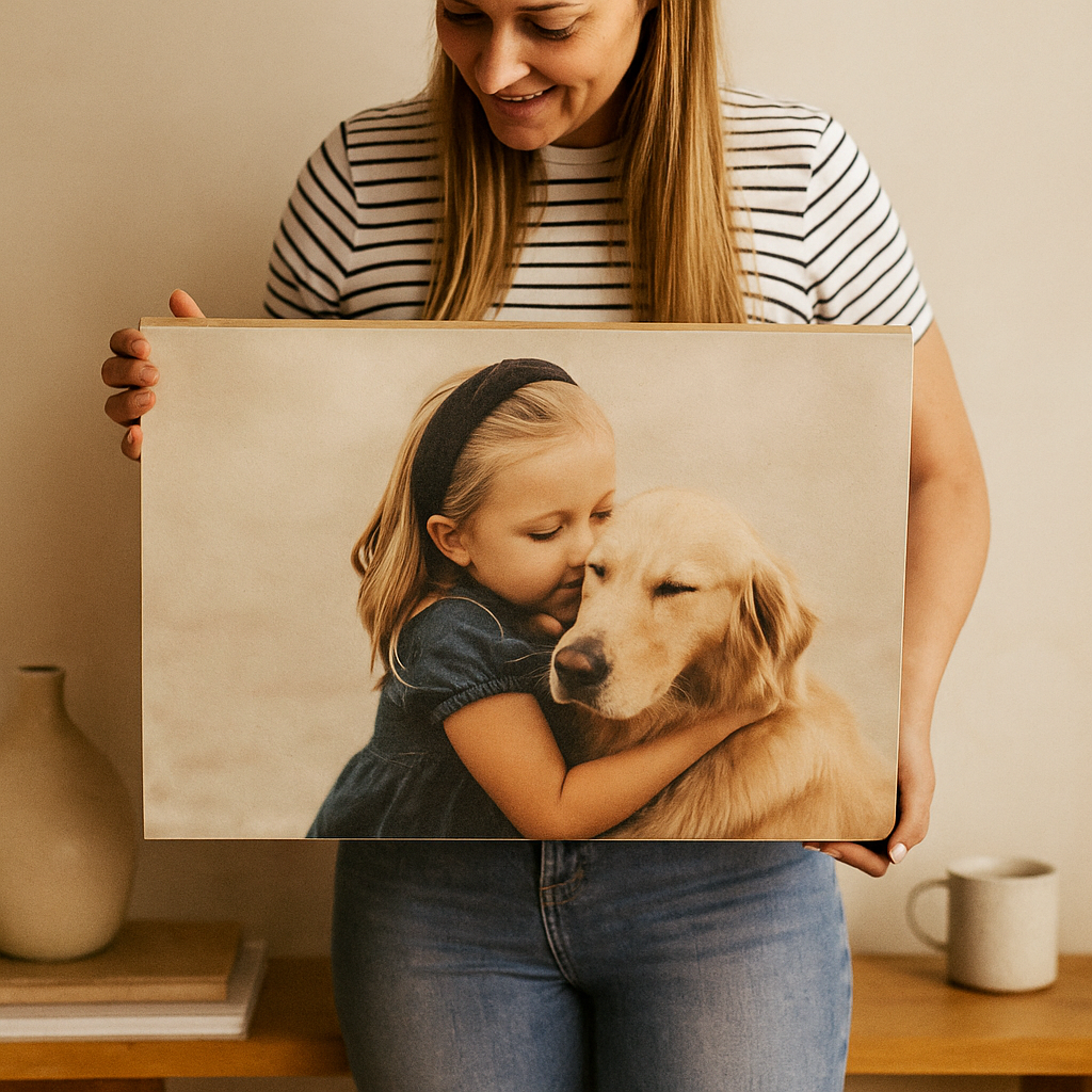 Bloc Rectangle en Bois de Pin