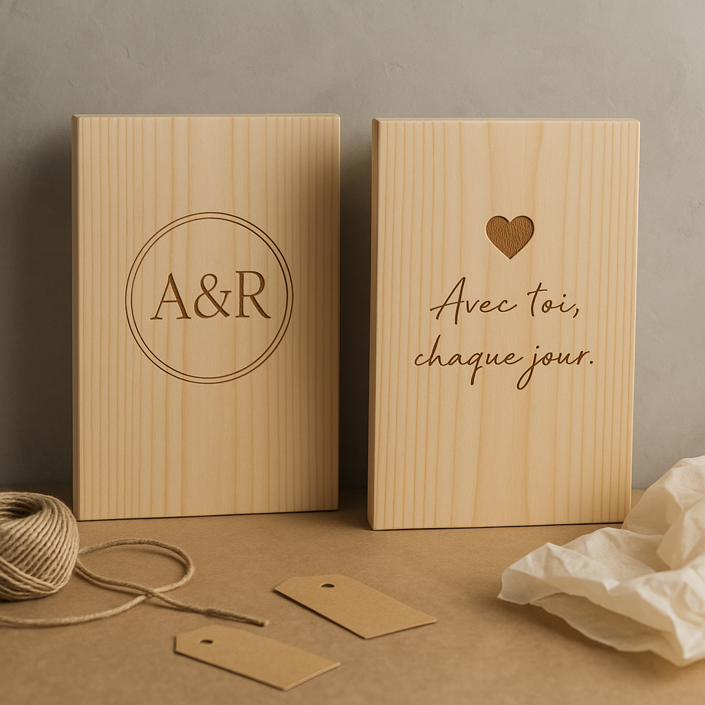 Gravure personnalisée au dos